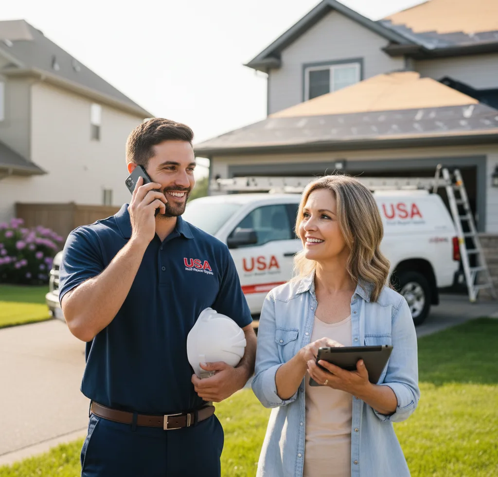 USA Roof Repair Experts customer support in Romance